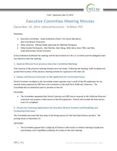 Attachment 2a: Nov 8, 2011 through March 20, 2012 Exec Comm Draft Minutes (Combined)