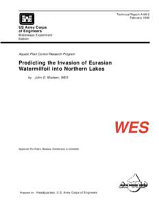 Technical Report A-99-2 February 1999 US Army Corps of Engineers Waterways Experiment