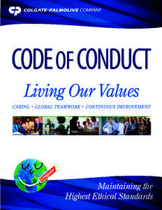 CODE OF CONDUCT Living Our Values CARING •