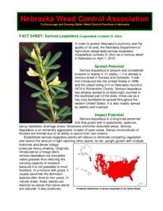 Sericea Lespedeza (Lespedeza cuneata) Weed Risk Assessment