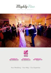 WINNERS 2015 BEST WEDDING DJS LONDON AND THE SOUTH EAST WINNERS 2014 BEST WEDDING DJS