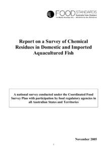 Microsoft Word - Final Report - Chemical Residues in Fish Survey.doc