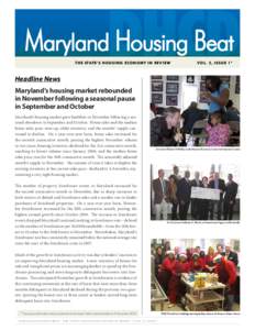 DHCD  Maryland Housing Beat 