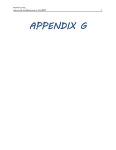 Broome County Community Health Assessment[removed]APPENDIX G  1