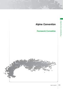 Framework Convention  Alpine signals 1 Framework Convention