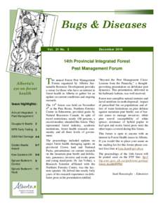 Bugs and Diseases Newsletter December 2010