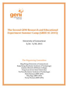 The Second GENI Research and Educational Experiment Summer Camp (GREE-SC 2013)