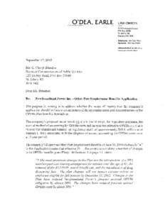 CA Letter Re:  Scope of Application Sept 17, 2010