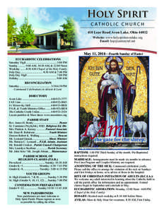 410 Lear Road Avon Lake, Ohio[removed]Website: www.holyspiritavonlake.org Email: [removed]