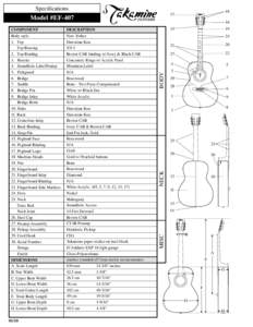 Specifications  Model #EF