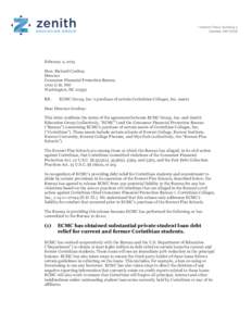 February 2, 2015 Hon. Richard Cordray Director Consumer Financial Protection Bureau 1700 G St. NW Washington, DC 20552