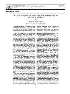 American Journal of Epidemiology Copyright © 1995 by The Johns Hopkins University School of Hygiene and Public Health All rights reserved HISTORICAL PAPER