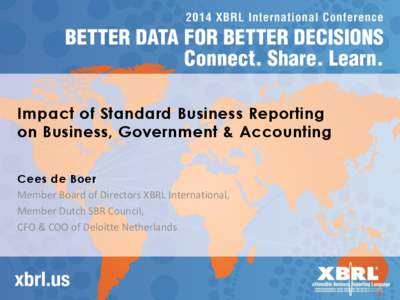 Standard Business Reporting / Taxonomy / XBRL / Stakeholder / Accounting software / Finance / Business