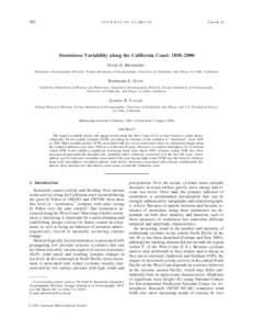 Oceanography / Pacific decadal oscillation / Current sea level rise / Climatology / Tide / Climate change / Sea level / Physical oceanography / Atmospheric sciences / Earth