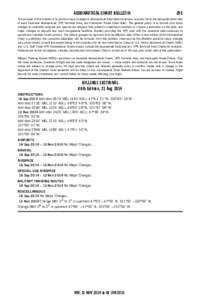 AERONAUTICAL CHART BULLETIN  295 The purpose of this bulletin is to provide major changes in aeronautical information that have occurred since the last publication date of each Sectional Aeronautical, VFR Terminal Area, 