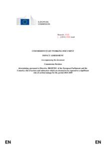 EUROPEAN COMMISSION Brussels, XXX […](2014) XXX draft