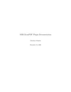 MBS DynaPDF Plugin Documentation Christian Schmitz December 11, 2016 2