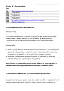 Enforcement Instructions and Guidance  Chapter 52 - Documentation Index[removed].