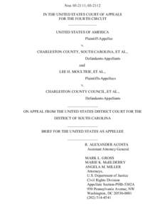 United States v. Charleston County & Moultrie v. Charleston County Council -- Brief as Appellee