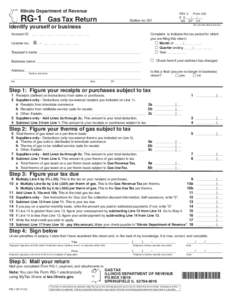 Use your mouse or Tab key to move through the fields. Use your mouse or space bar to enable check boxes.  Illinois Department of Revenue RG-1