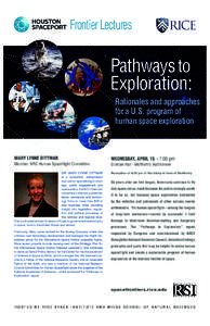 Frontier Lectures  Pathways to Exploration: Rationales and approaches for a U.S. program of