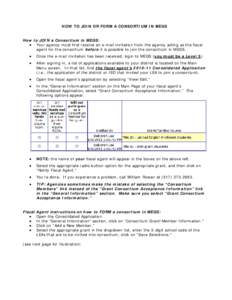 Microsoft Word - How to Join a Consortium in MEGS.doc