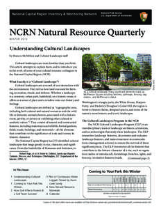 NCRN Natural Resource Quarterly - Fall 2012