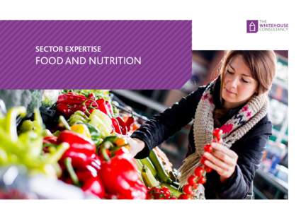 SECTOR EXPERTISE  FOOD AND NUTRITION FOOD AND NUTRITION