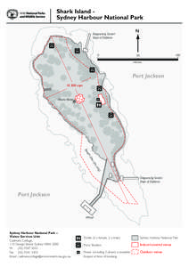 Shark Island venue map, Sydney Harbour National Park