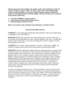 Water / Environmental science / Environmental soil science / Hydrology / Total maximum daily load / Clean Water Act / Nonpoint source / Water quality / Water pollution / Environment / Earth