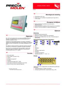 INDICATOR I 100 S-3 FT  Metrologische toelating