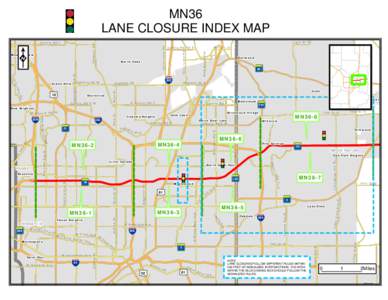 MN36 LANE CLOSURE INDEX MAP Bald Eagle Ave Highway 96