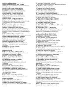 Structural Equation Methods Dr. Ken Bollen, University of North Carolina The Meaning of Latent Variables in Social and Behavioral Science Research Dr. Jose Cortina, George Mason University Goodness of Fit & Structural Eq