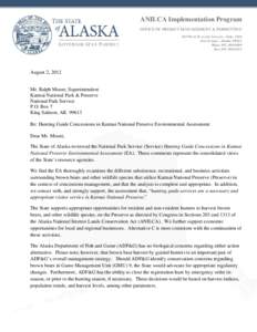 ANILCA Implementation Program OFFICE OF PROJECT MANAGEMENT & PERMITTING 550 West Seventh Avenue, Suite 1430 Anchorage, Alaska[removed]Main: [removed]Fax: [removed]