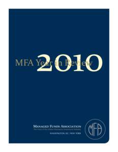 2010  MFA Year in Review Managed Funds Association