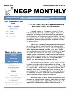 MARCH, 2002  The NEGP Monthly, Vol. 2 NO. 30 NEGP MONTHLY ○