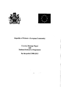 Country Strategy Paper and National Indicative Programme for the period[removed]Malawi