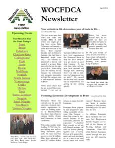 WOCFDCA Newsletter April[removed]Your attitude in life determines your altitude in life…