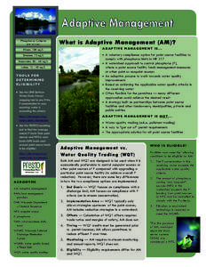 Phosphorus Criteria (NR[removed]What is Adaptive Management (AM)?  Rivers: 100 ug/L