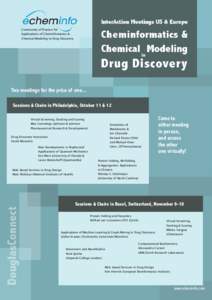 Community of Practice for Applications of Cheminformatics & Chemical Modeling to Drug Discovery in