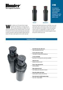 INT-491 I-90 Rotary Sprinkler Brochure - English/Metric