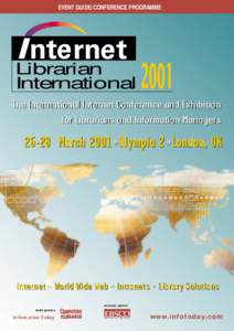 EVENT GUIDE/CONFERENCE PROGRAMME  Librarian International  2001