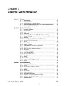 Sam  Chapter 6 Contract Administration Section 1