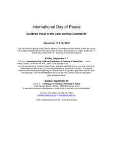 Microsoft Word - Flyer[removed]International Day of Peace.doc