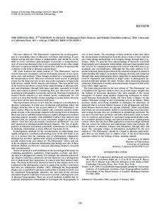 Journal of Vertebrate Paleontology 26(1):232, March 2006 © 2006 by the Society of Vertebrate Paleontology