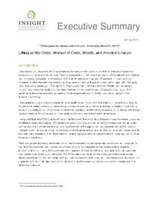 Executive Summary  1 US Census Bureau, Historical Poverty Tables, 2008.