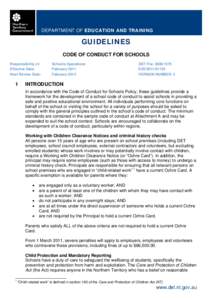 Microsoft Word - Code of Conduct Guidelines revision 2011.doc