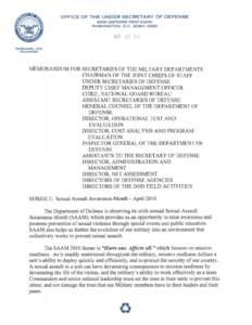 OFFICE OF THE UNDER SECRETARY OF DEFENSE 4000 DEFENSE PENTAGON WASHINGTON . D .C[removed] ·4000 MiJi L9 ~