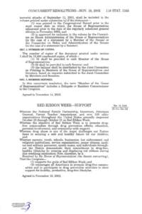 CONCURRENT RESOLUTIONS—NOV. 18, [removed]STAT[removed]terrorist attacks of September 11, 2001, shall be included in the volume printed under subsection (a) if the statement—