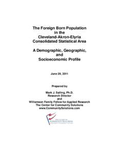 Microsoft Word - Foreign Born Analysis with TOC.doc